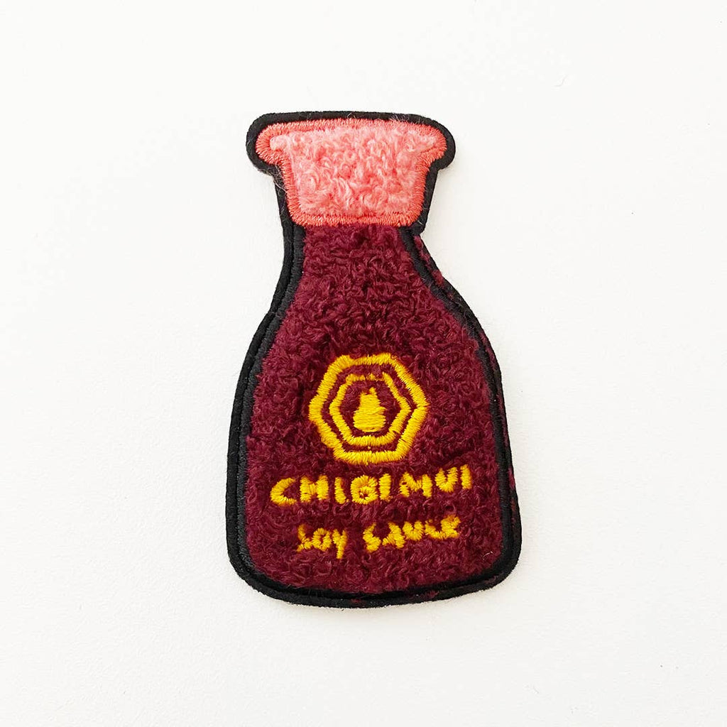 Soy Sauce Stick On Chenille Patch